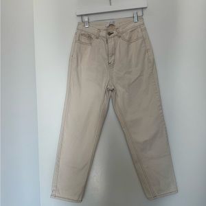 First - Reason Cream High Rise Jeans